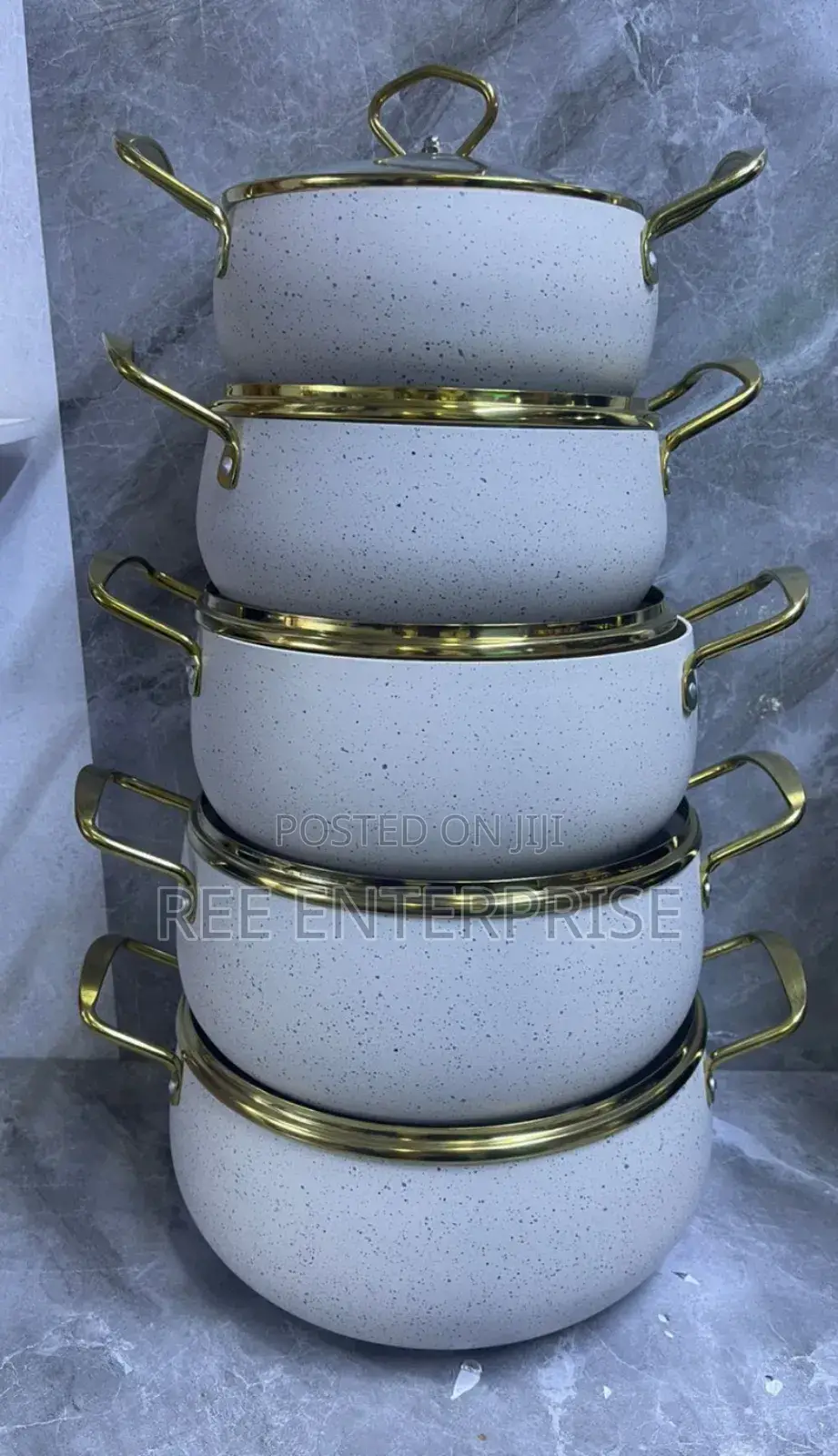 *10pcs Amber Cookware Set*Pots*
Colors : White Material : Granite