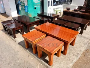 Brown Wooden Coffee Table.
