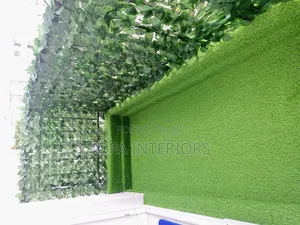 Plastic Meshed Green Leaves Artificial Balcony Decor Privacy Fence