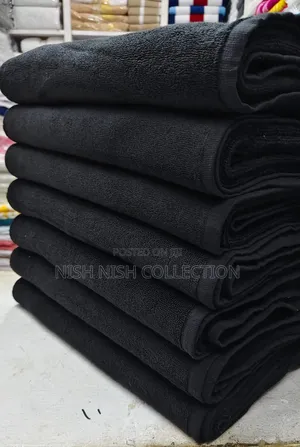  *Cotton Large Black Towels* 
100cm by 150cm