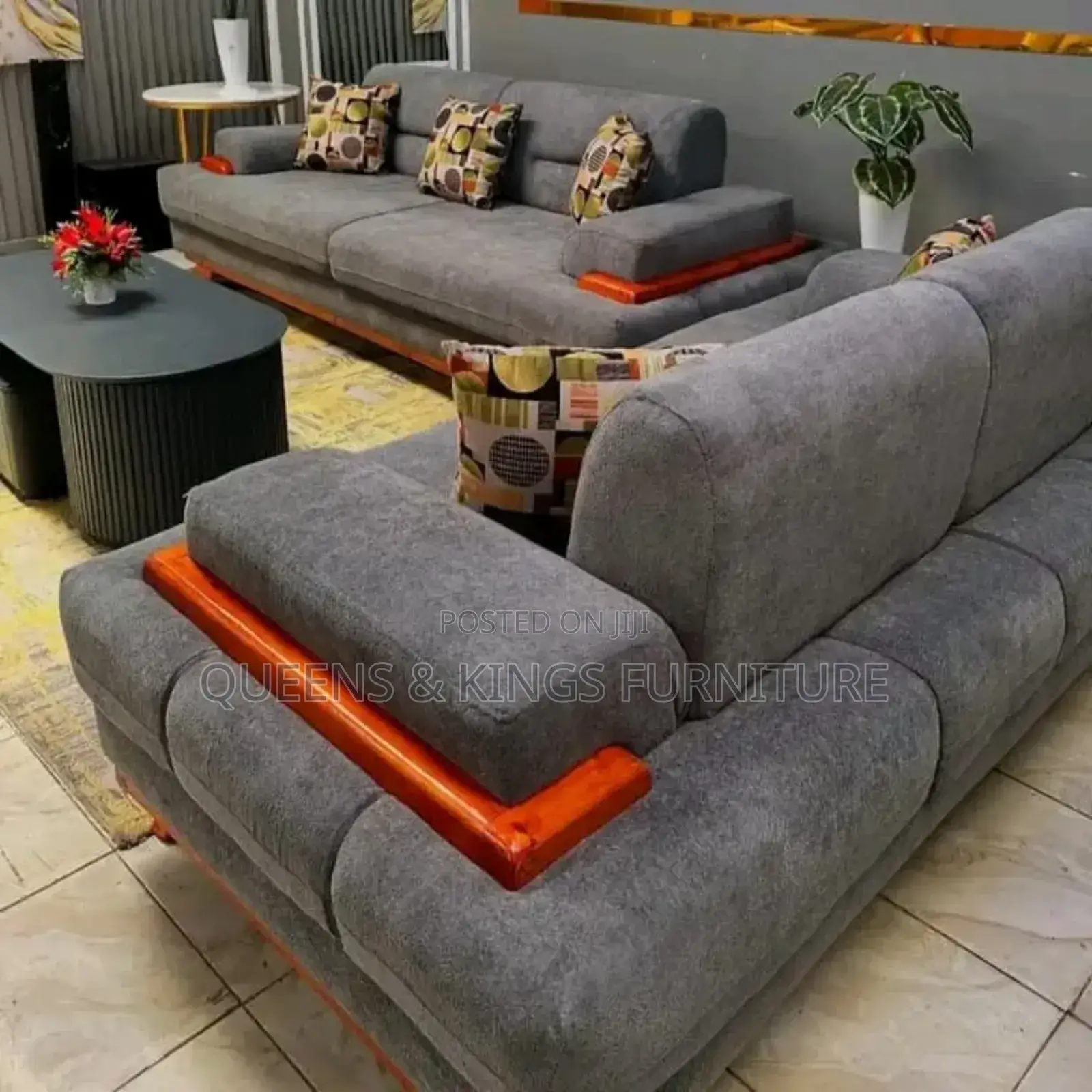 Couch 7 Seater Luxury Couch With Solid Mahogany Frames
