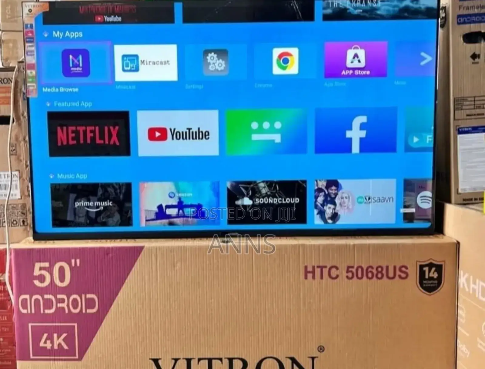 Frameless 50 Inch Smart Android Tv