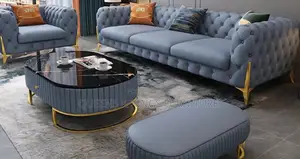 7 Seater Luxury Leather With Solid Mahogany Frame