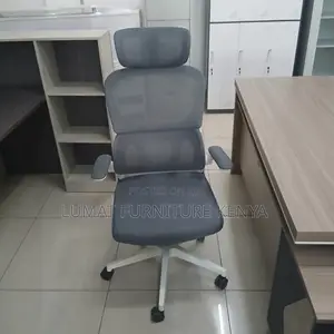 High Back Gray Orthopedic Mesh Office Seat