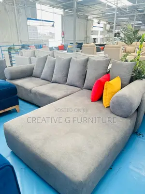 Cushy 6 Seater L Sofa Set