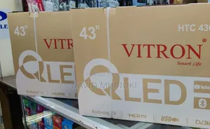 *Vitron 43" Qled Smart Android Frameless With Bluetooth
