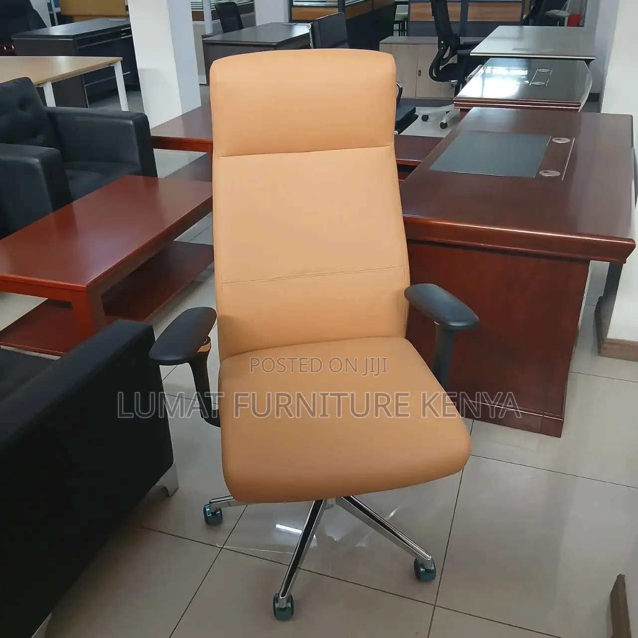 Modern Brown Executive High Back Seat