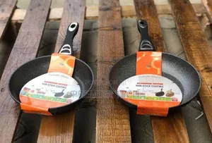 Nonstick Granite Shallow Fry Pan in 2 Colours Brown/Black, Size 28cm