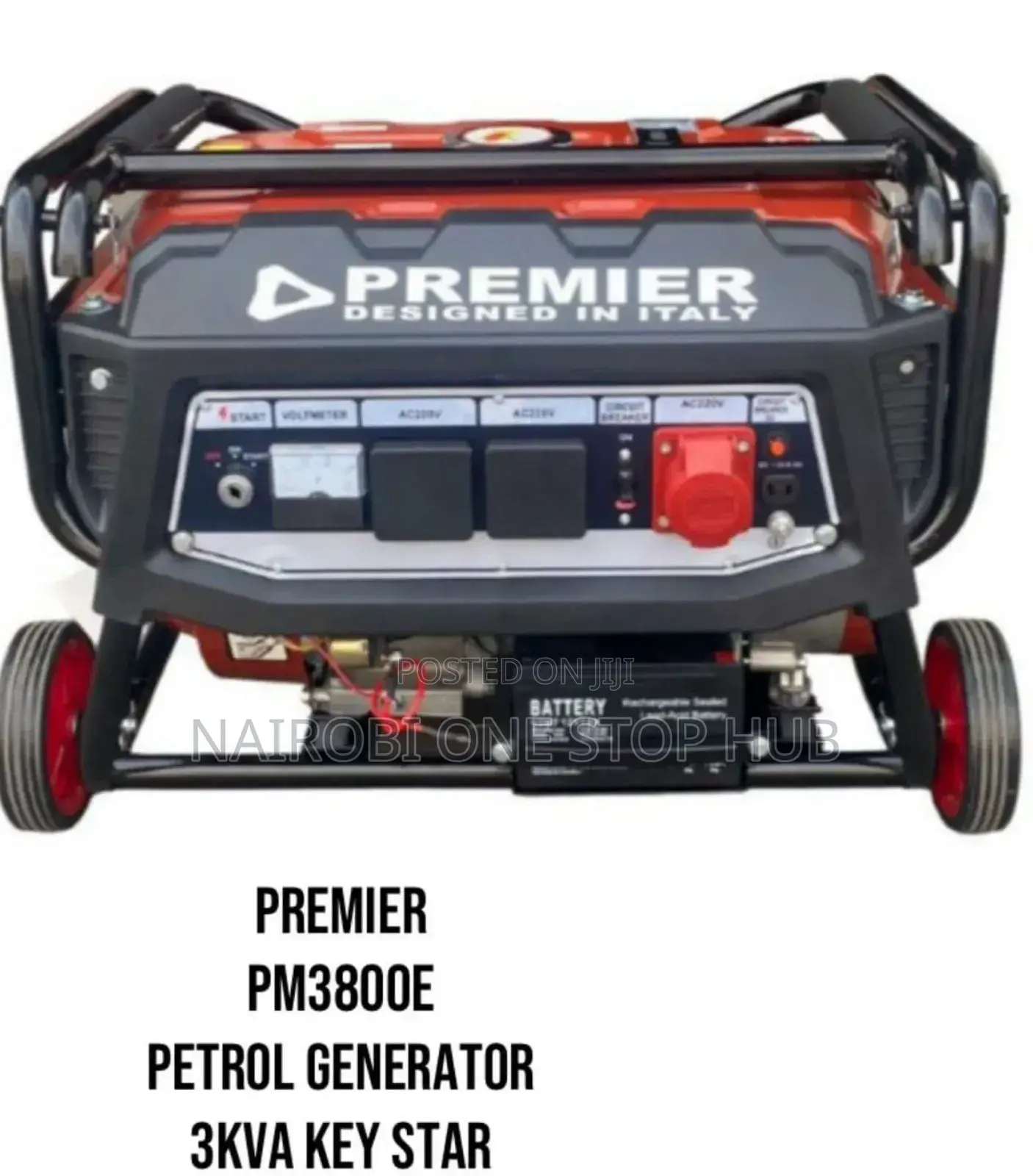 Premier Pm3800e Petrol Generator. 3kva Key Start