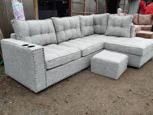Customized 6 Seater L Sofa Set