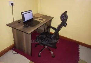 Classic Study Desk and Headrest Chair
