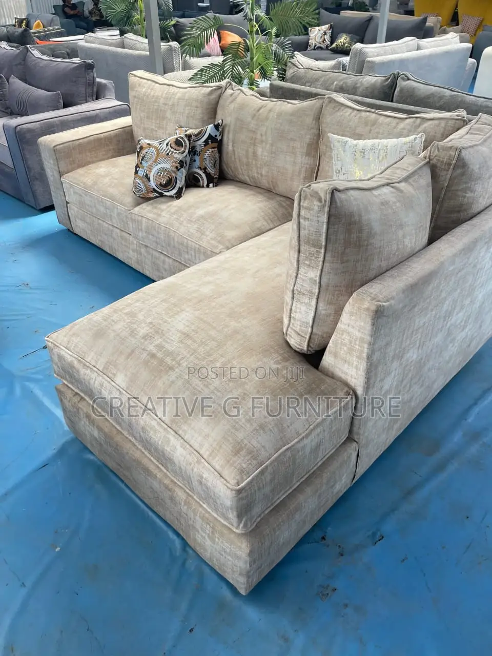 Sassy 6 Seater L Sofa