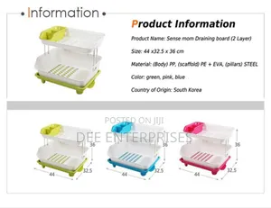 2layer Classy Plastic Dish Drainer