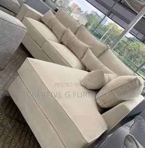 Natural 6 Seater L Seat