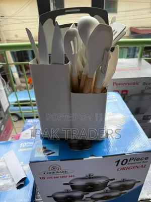 19pcs Silicon Cooking Spoon Knife Set White