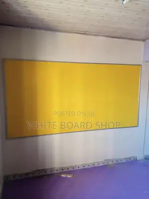 Yellow Kindergarten Noticeboard 8ft X 4ft