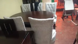 6-Seater Oval Dinning Table Set
