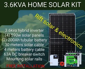 New Perfect 3.6kva Home Full Solar Package Plus Free Installation