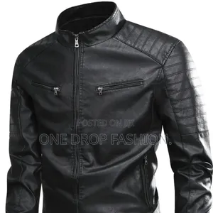 New Designer Mens Leather Jacket Sizes M-3xl