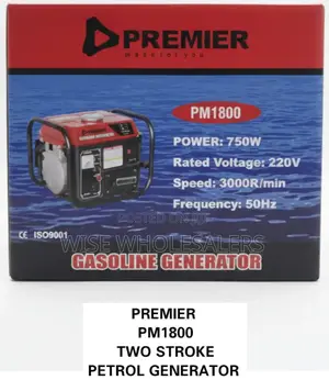 Premier Pm1800 Commercial 750-watt Gasoline Power Generator.