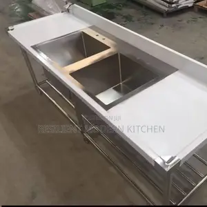 Commercial Double Bowl Sink With Enough Workspace