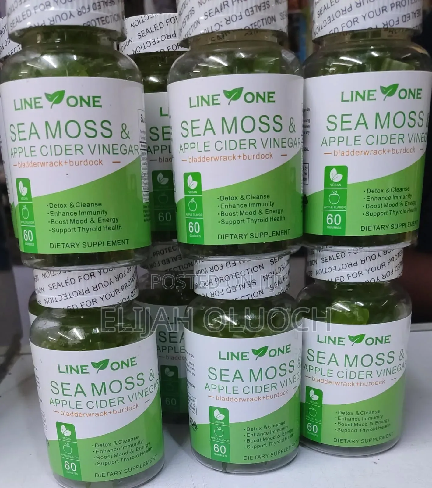 Oalse Sea Moss Apple Cider Vinegar Gummies.