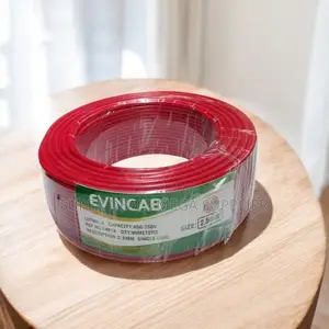 Elvin 2.5mm Red Flexible PVC Solid Core Wire for Home Wiring