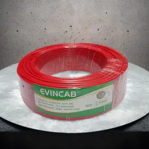 Elvin 2.5mm Red Solid Electrical Wire With Uv- Resistant PVC