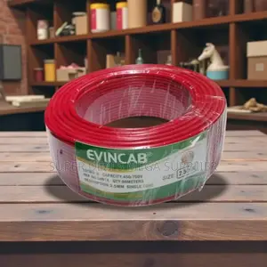 Elvin 2.5mm 90m Red Heat and Moisture Resistant PVC Wiring Cable