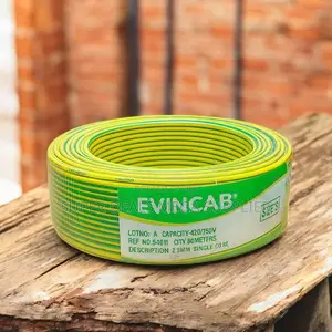 Evin 2.5mm Yellow Green Flexible Flame Resistant Indoor Wiring Cable
