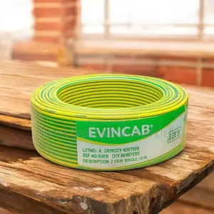 Evin 2.5mm Yellow Green Single Core Heat and Flame Resistant Cable