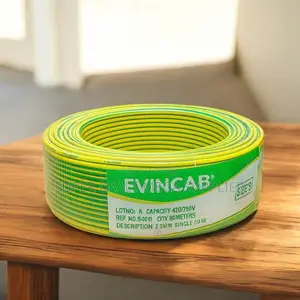Evin 2.5mm Yellow Green Shock- Proof Low Smoke Indoor Wiring Cable