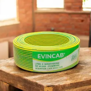 Evin 2.5mm Yellow Green Single Core Durable Flame Safe Wiring Cable