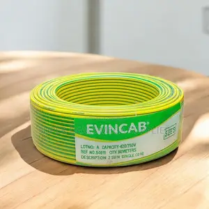 Evin 2.5mm 90m Yellow Green Single Core High Durability Wiring Cable