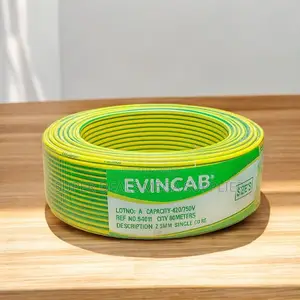Evin 2.5mm Yellow Green Moisture and Oil Resistant Wiring Cable