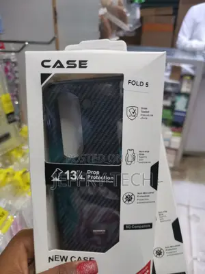Lhnunp Samsung Galaxy Z Fold 5 Carbon Fiber Case With Magsafe Stand