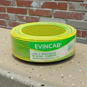 Evin 2.5mm Yellow Green Heavy Duty Low Smoke Indoor Wiring Cable