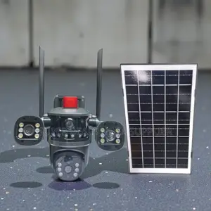 Ip66 Rated Water Proof Multiple Lens 4g PTZ Outdoor Solar Camera