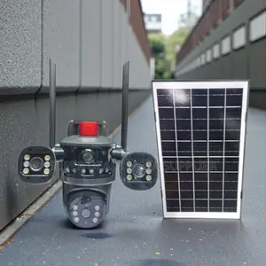 Full Color 24 7 Night Vision Multiple Lens 4g PTZ Solar Camera
