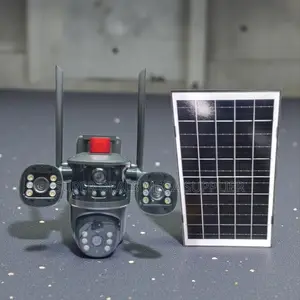 Instant Alerts Multiple Lens 4g PTZ High Definition Solar Camera