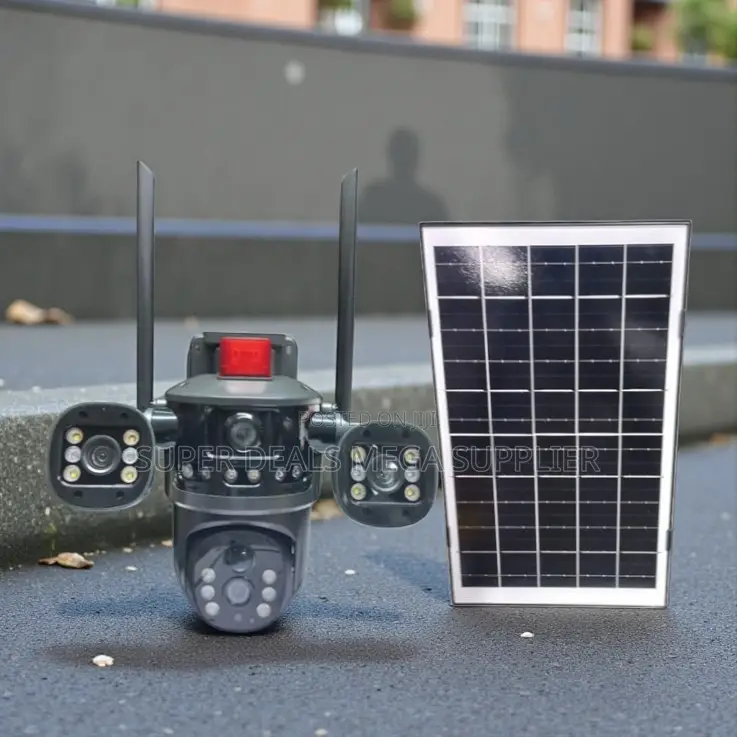 Ai Auto Human Tracking Multiple Lens 4g PTZ Solar Security Camera