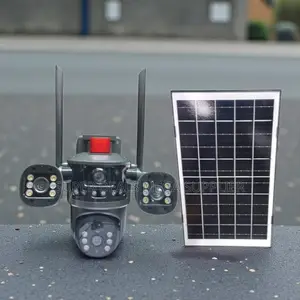 High- Efficiency Solar Panel Multiple Lens 4g PTZ Outdoor Camera