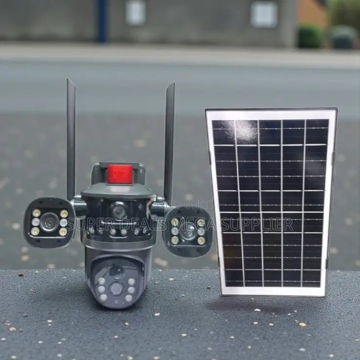High- Efficiency Solar Panel Multiple Lens 4g PTZ Outdoor Camera