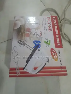 7 Speeds Ipcone Hand Mixer - 260w, Blends, Whips, and Folds