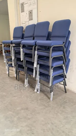 Blue High Density Church/Conference Chairs
