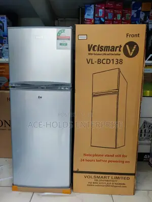 Volsmart 138litres Double Door Fridge (Silver Grey) Vl-Bcd138