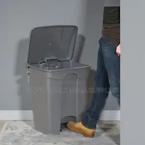 Durable Long- Lasting 30l Hard Plastic Step Pedal Waste Dust Bin