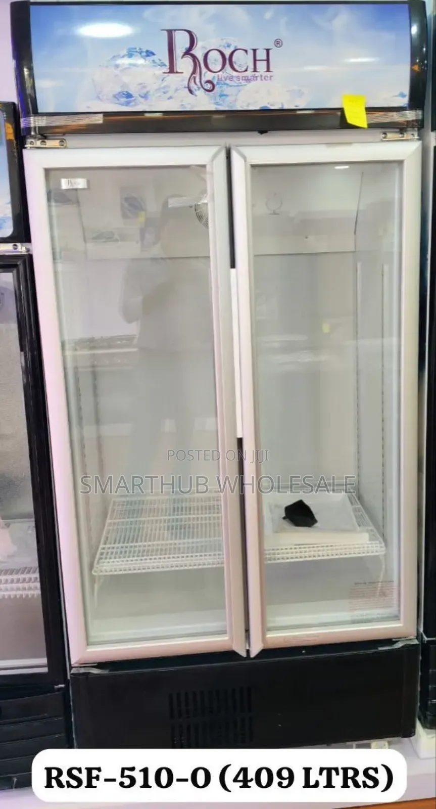 505 Litres Roch Vertical Showcase Model RSF-680-O (Side by Size