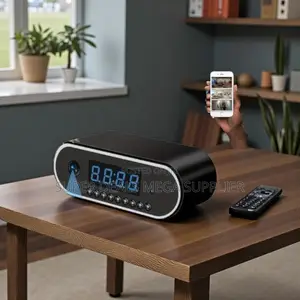 Premium Quality Motion Detection Wifi Table Clock Hidden Spy Camera