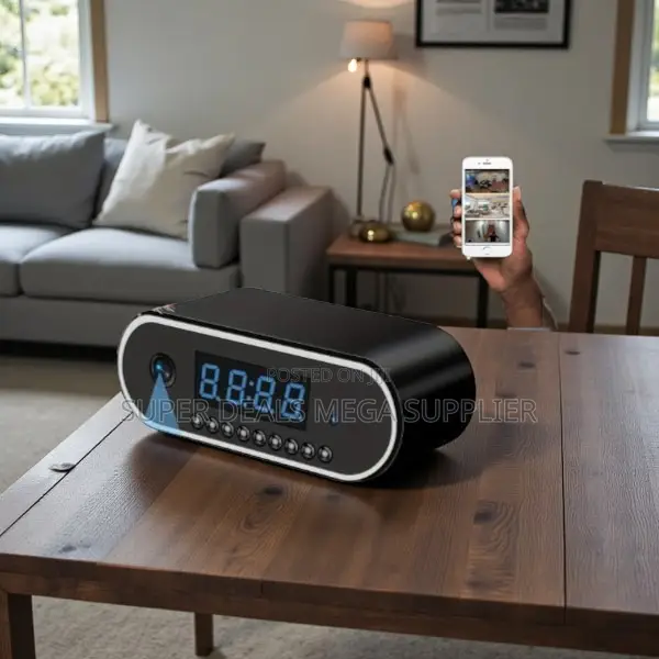 High Quality Long Term Reliability Wifi Table Clock Hidden Spy Camera